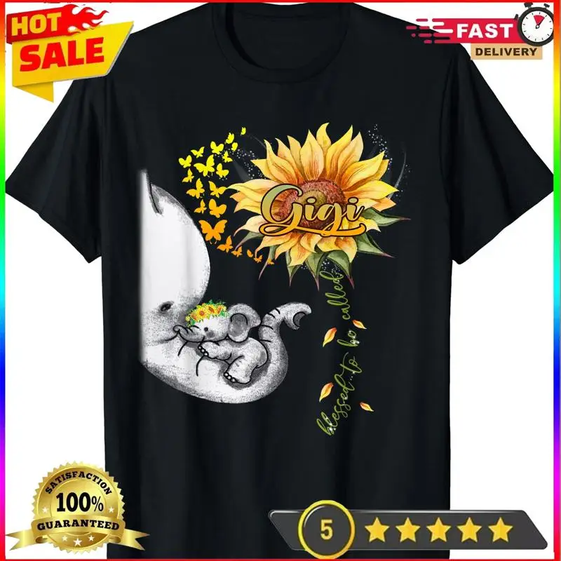 

Футболка «Blessed To Be Called» Gigi Sunflower Elephant на День матери
