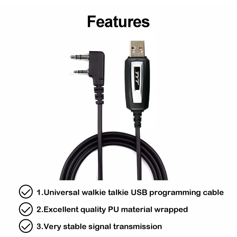 USB Programming Cable For Retevis RT3 RT8 RT3S RT52 For TYT MD-380 MD-390 MD 380 DMR Radio Walkie Talkie