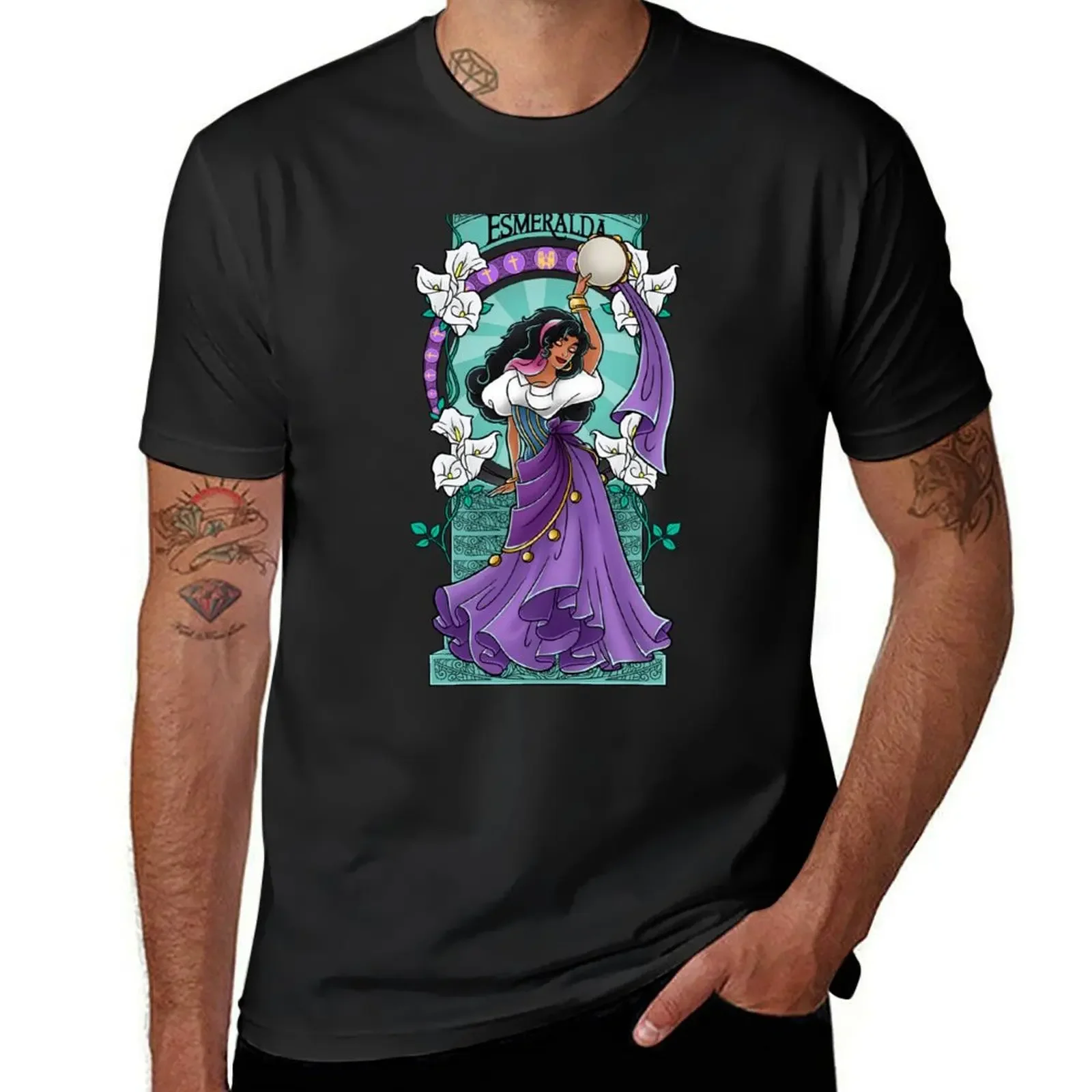 Gypsy Princess Art Nouveau T-Shirt new edition blacks big and tall t shirts for men