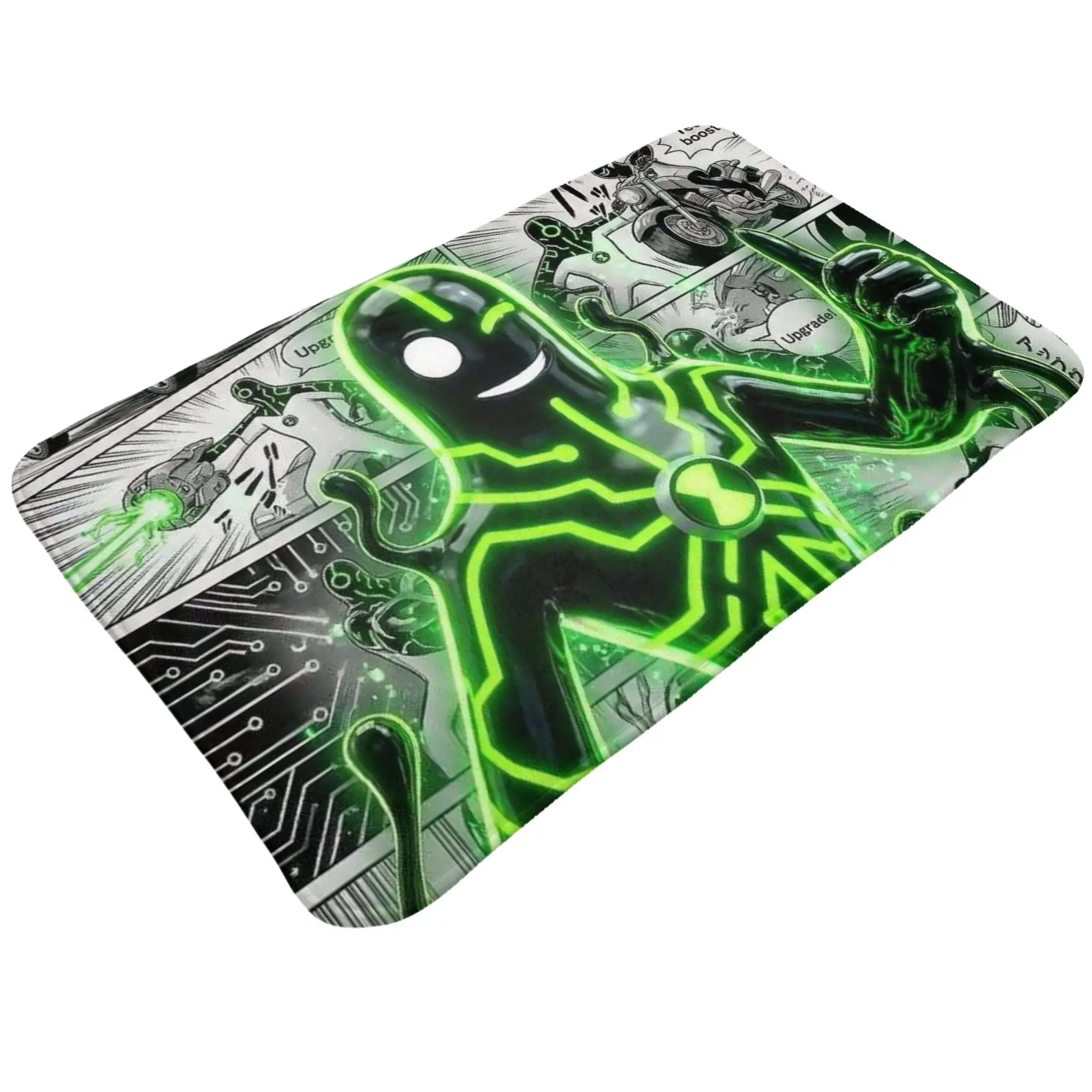 Upgrade Ben10 Tech Alien Graphic Doormat Bathroom Living Room Mat  Absorbent Home Decor