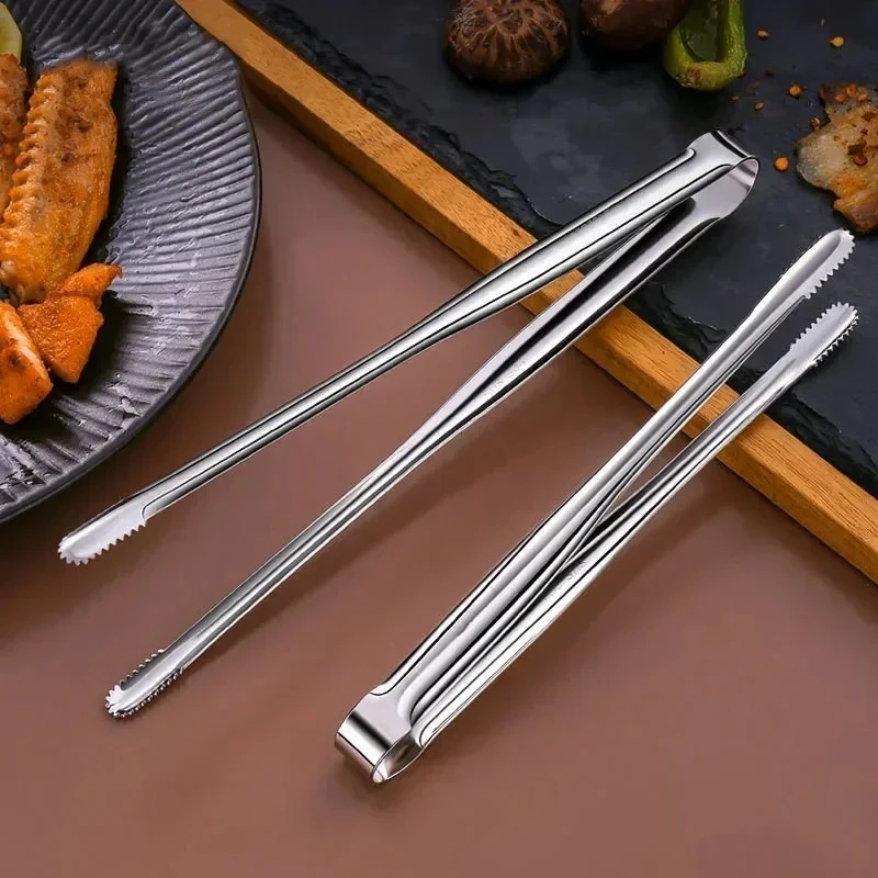 

Super Grip Non-Slip Kitchen Tongs - Wide-Tip Stainless Steel Design for Effortless Cooking, Grilling & Serving