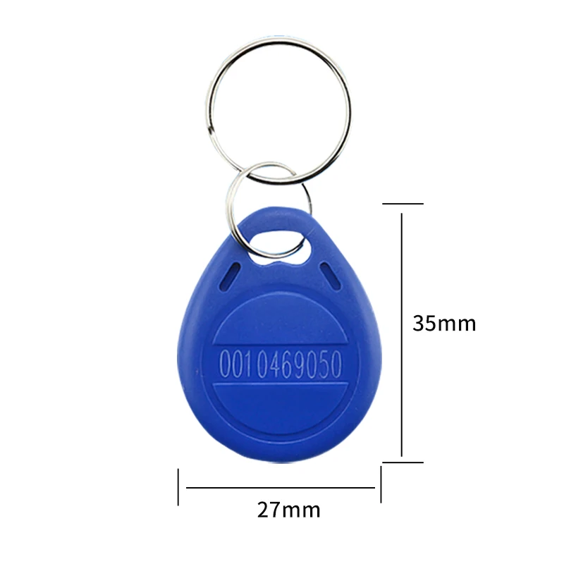 TK4100 Tags 125K ID Keyfob Ring Read Only RFID EM4100 Key Tag Chip Keychain Access Control ID Card MOQ100pcs