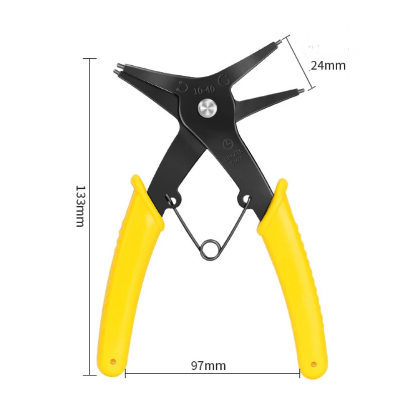 Circlip Pliers Dual purpose Internal and External Retaining Ring Pliers Inner Card Outer Retaining Ring Pliers Car Repair Tool