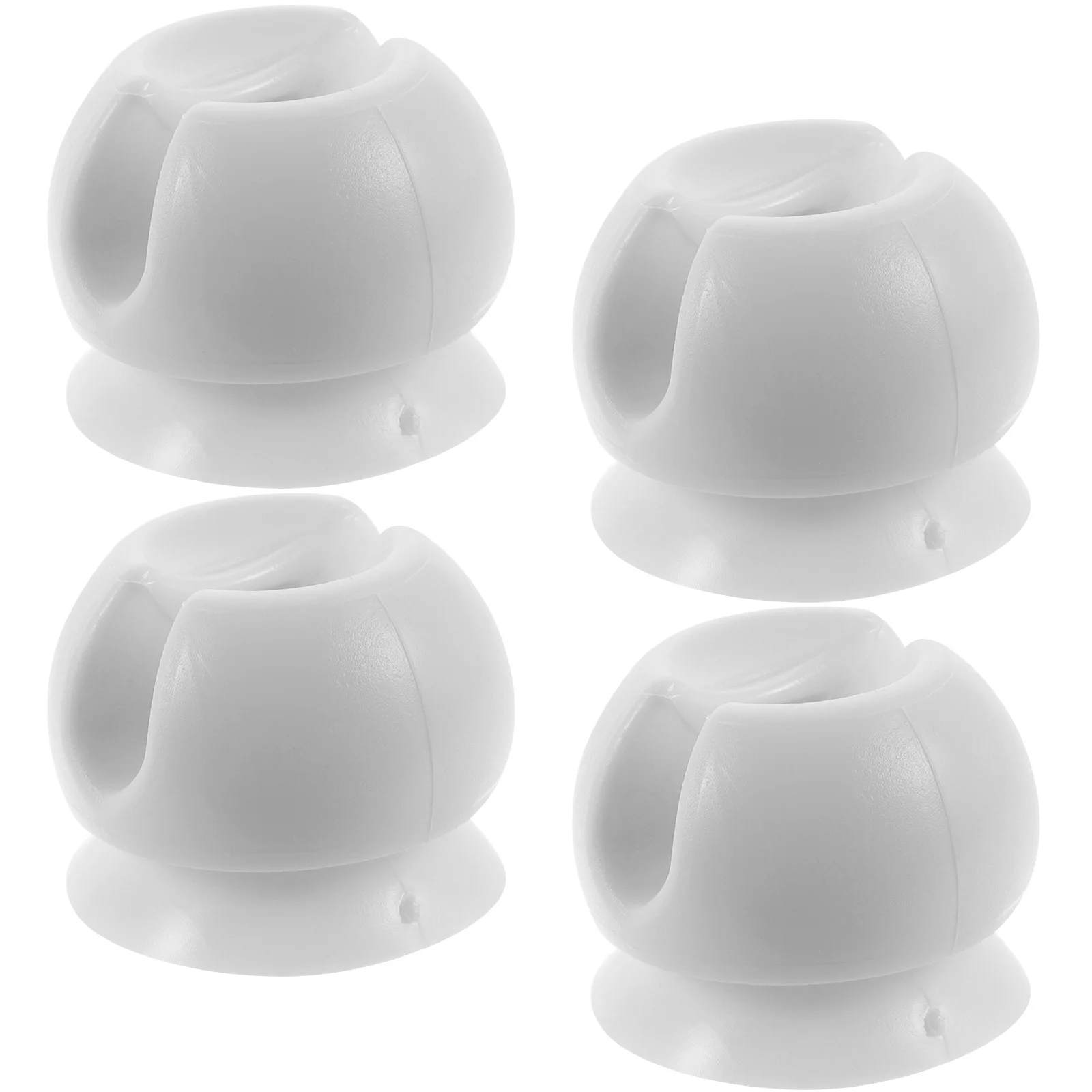 

4pcs Toothbrush Holder Wall Mounted Bathroom Accessories Punch Free Sturdy Toothbrushes Cup Stand Teeth Storage Solution