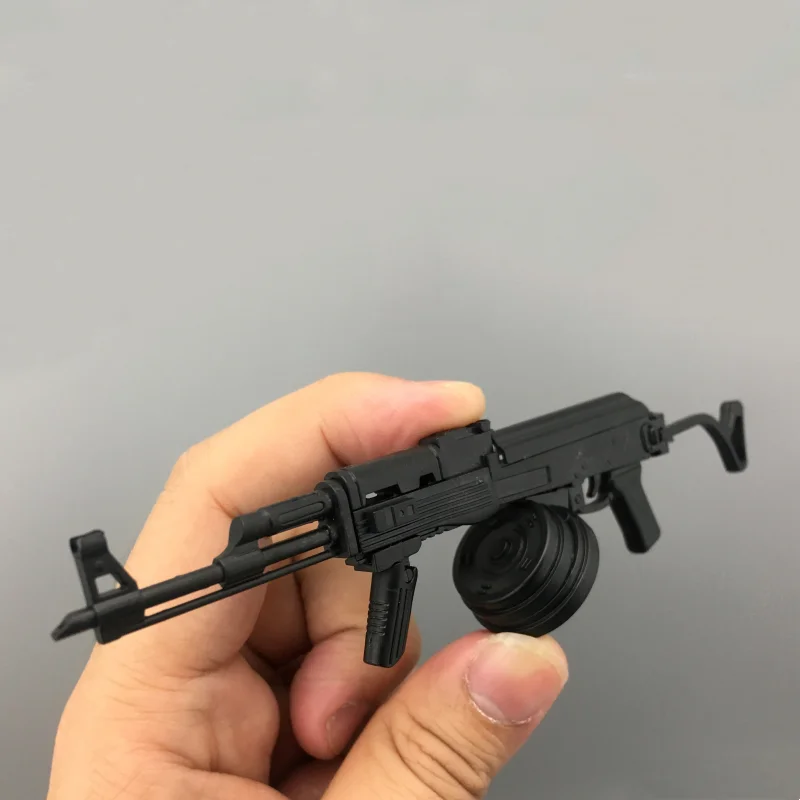 Ak47 akm طقم نموذج بندقية أوتوماتيكي ، ملحقات جندي ، مقياس