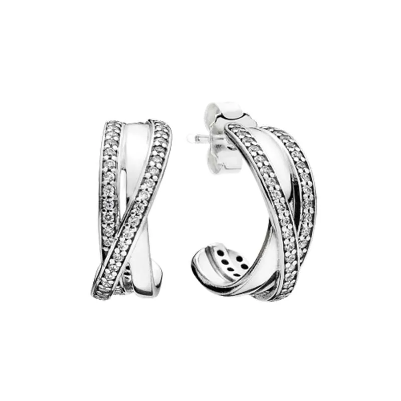 New 925 Silver Hot Moments Charms Hoop Earrings for Women Men Trendy Big Circle Fashion Silver Earrings For Girls' Jewelry Gifts