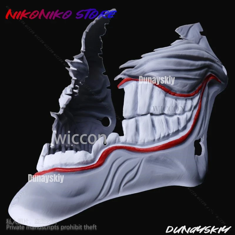 アニメだんだだん白鳥愛菜コスプレ衣装ホラーマスク小道具 3D 硬質プラスチック女性ハロウィンクリスマスカスタマイズ