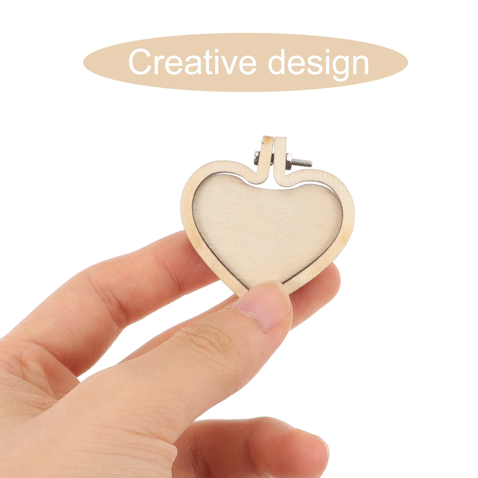 

10Pcs Mini Cross Stitch Embroidery Hoops DIY Pendant Frames Craft Supplies for Jewelry Decor and Handmade Gifts