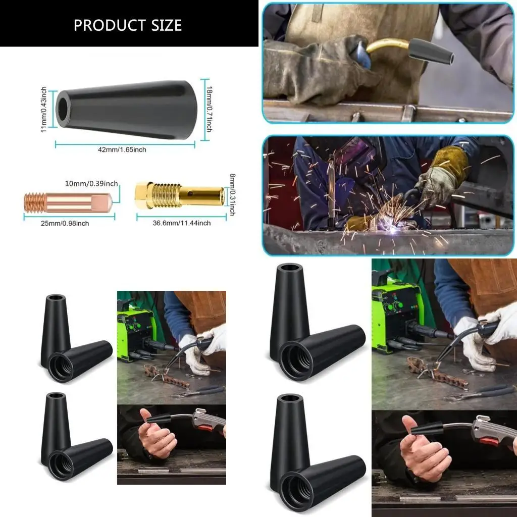 

Y1UD 14Pcs 14AK Welding Contact Tips Coating Protect Gas Nozzle Tip Nozzle Protective