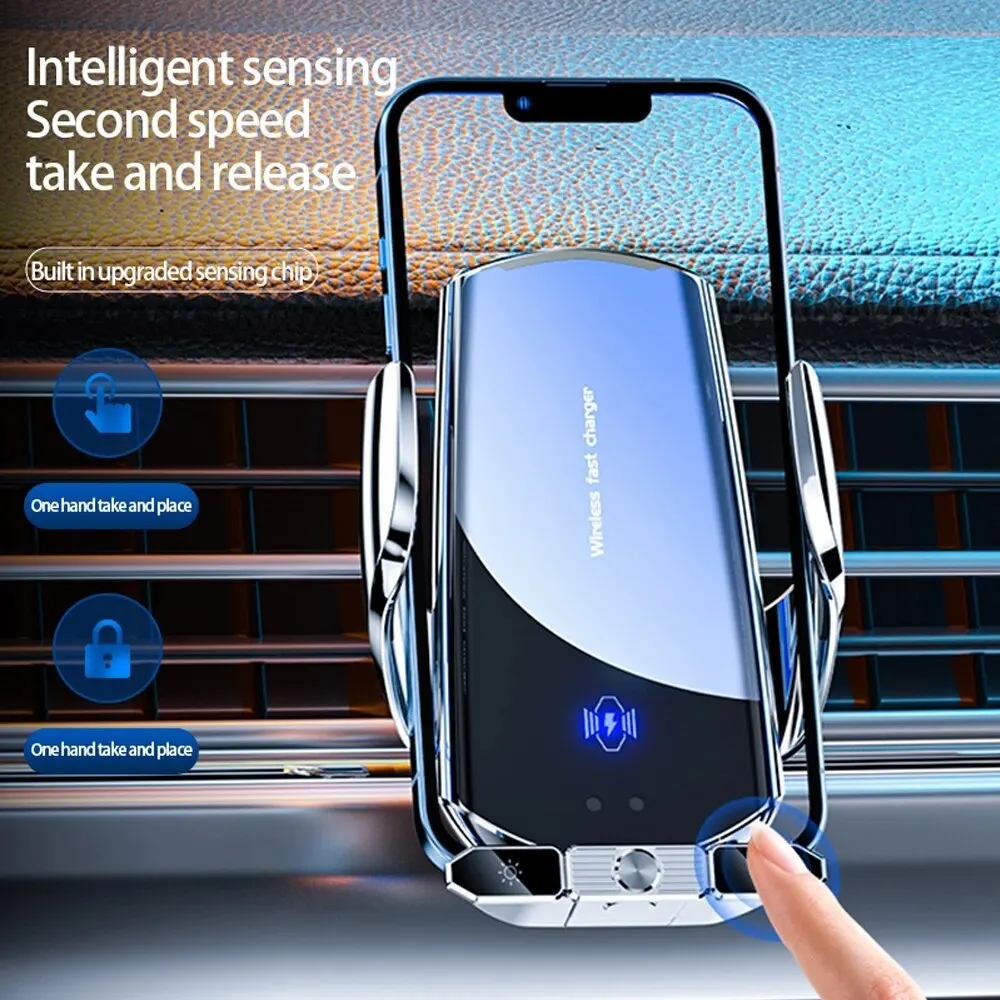 Car Wireless Charger Magnetic Fast Charging Station Air Vent Stand Car Phone Holder Mount For iPhone 15 14 13 12 Samsung Xiaomi image 2