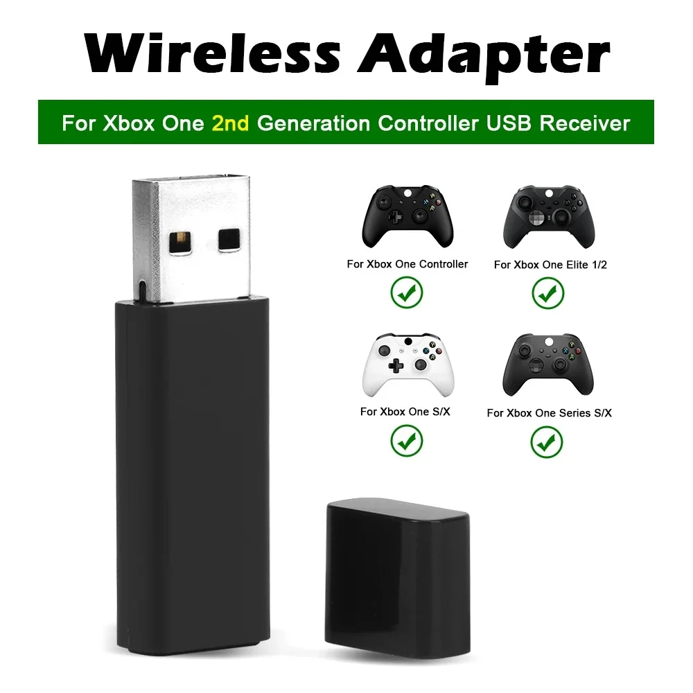 Adaptador Inalámbrico USB para Xbox One (2.ª Generación) y Xbox One (1.ª Generación), Compatible con PC y Laptops con Sistema Windows 10
