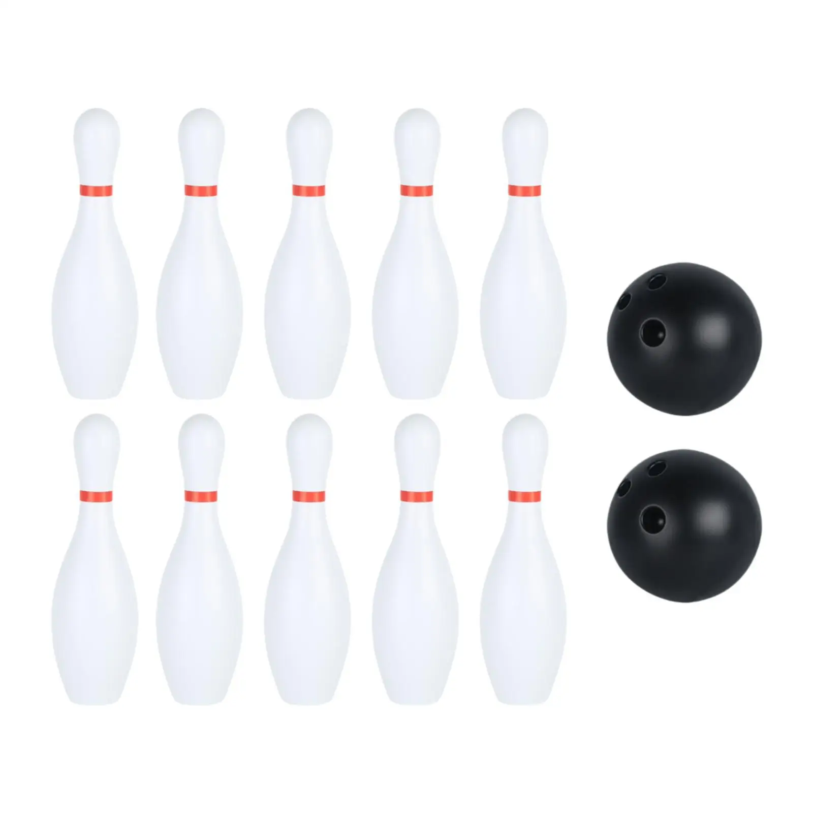 Kids Bowling Set Motor Skills 10 Pin and 2 Balls for Park Yard Gathering