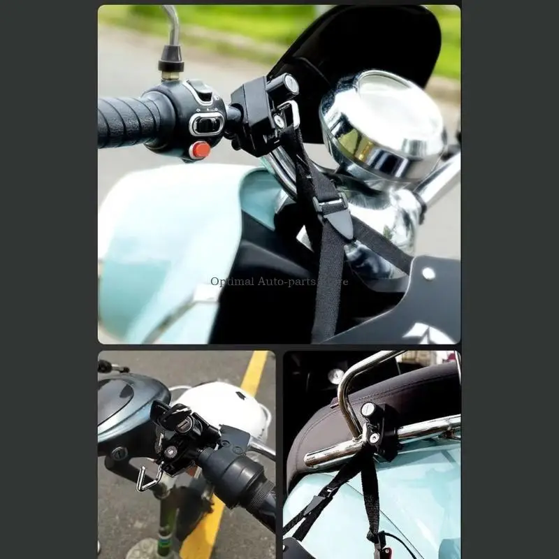 Motorcycle Universal Helmet Lock Handlebar 22-26mm Anti-theft Security Motorbike