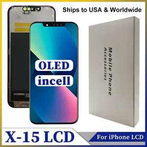 Bilashmart BackShell AAA+ OLED iPhone X XR XS MAX LCD Display 3D Touch Screen Digitizer iPhone 11 11Pro 12 12 Pro Max 13 14 Plus 15 LCD