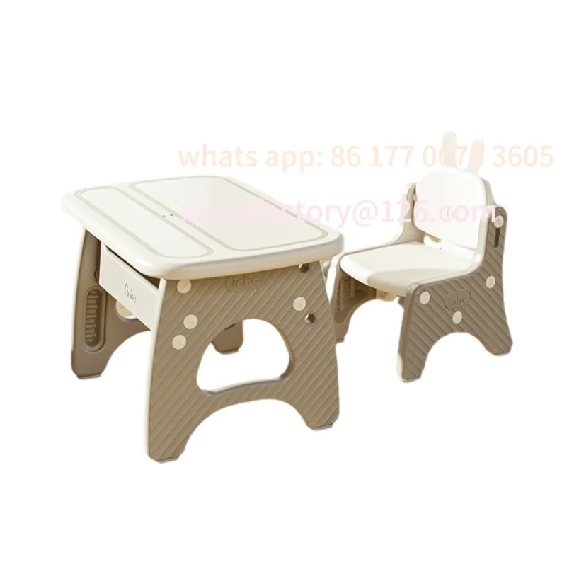 طاولة دراسة قابلة للتخصيص، طاولة ألعاب رفع منزلية متعددة الوظائف، طاولة دراسة وكراسي للأطفال حديثة وبسيطة #2