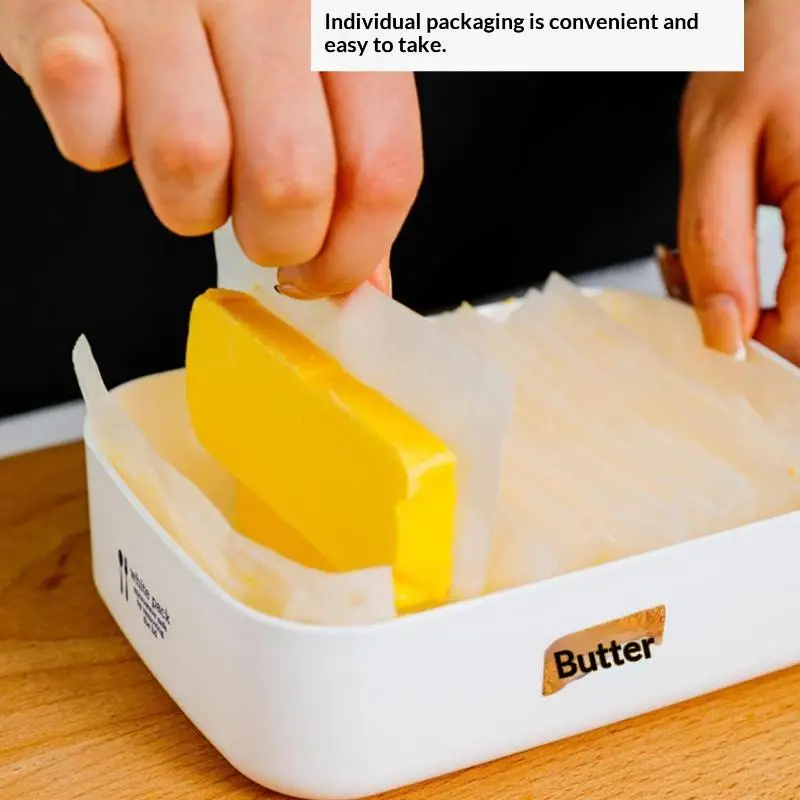 50/100/500 Stück Backpapier Pergament Antihaft-Quadrat-Patty-Papierbögen für Butter, Kekse, Kekse, Burgerpresse