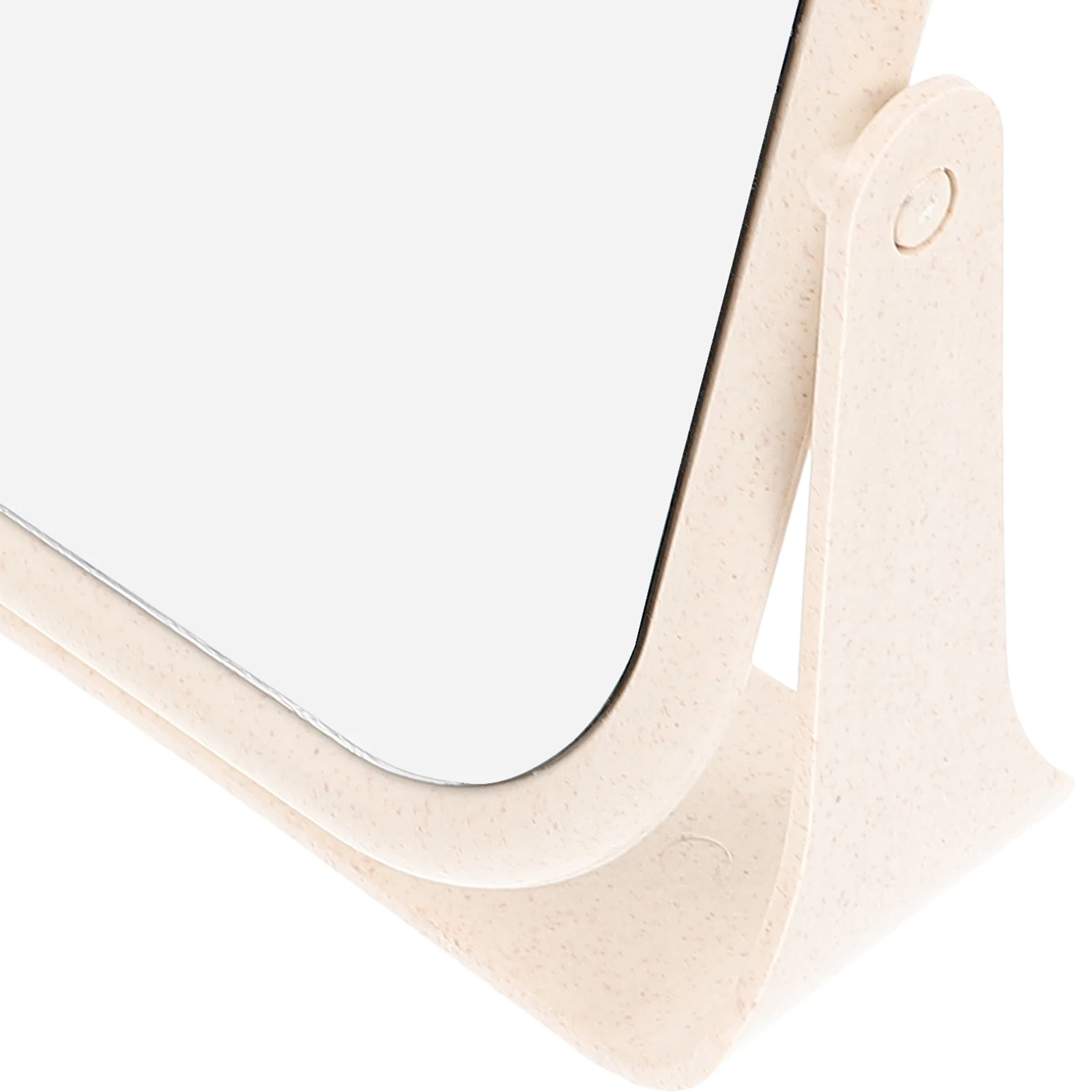 Espelho de maquiagem de mesa dupla face giratório espelho de vaidade de mesa com rotação de 360 ângulo de visão flexível para barbear de maquiagem