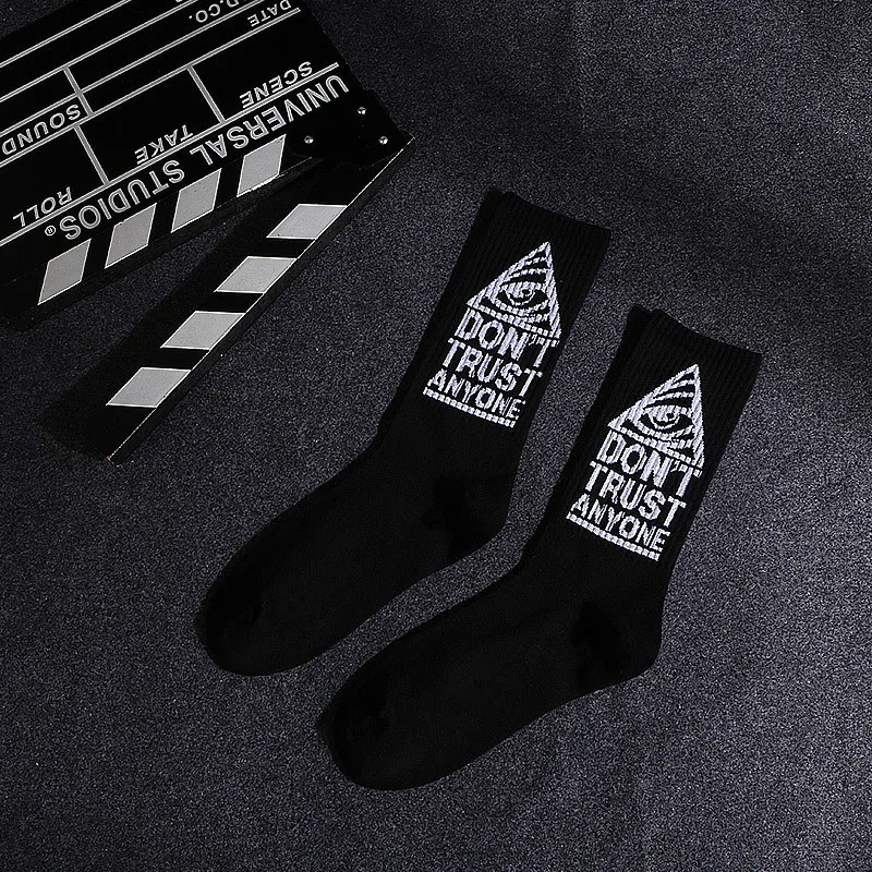 1 pair Men Fashion Hip Hop Hit Color On Fire Crew Socks Red Flame Blaze Power Torch Hot Warmth Street Skateboard Cotton Socks