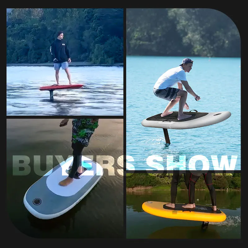 بولي كلوريد الفينيل وEVA بطارية ليثيوم ثلاثية مختلطة قابلة للنفخ لوح ركوب الأمواج الكهربائي E-رقائق التزلج شحن سريع خفيف الوزن لمناجع الشاطئ #6