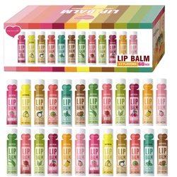60PCS Moisturizing Lip Balm set 5g Deep Moisturizing and brightening Lip Color Gift for holiday parties