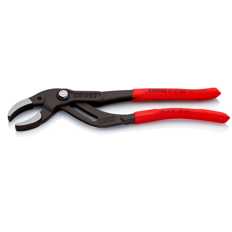 KNIPEX 81 01 250 Clamping Pipe Pliers Fine Adjustment For Ideal Adjustment To Diverse Diameters Convenient Fast