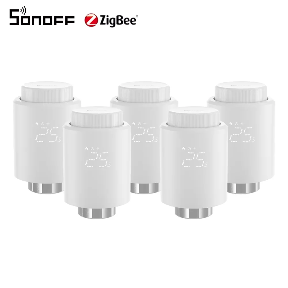 1-6PCS SONOFF TRVZB Zigbee Thermostatische Radiatorkraan Smart Home eWeLink App Afstandsbediening Werkt met SONOFF ZB Bridge-P