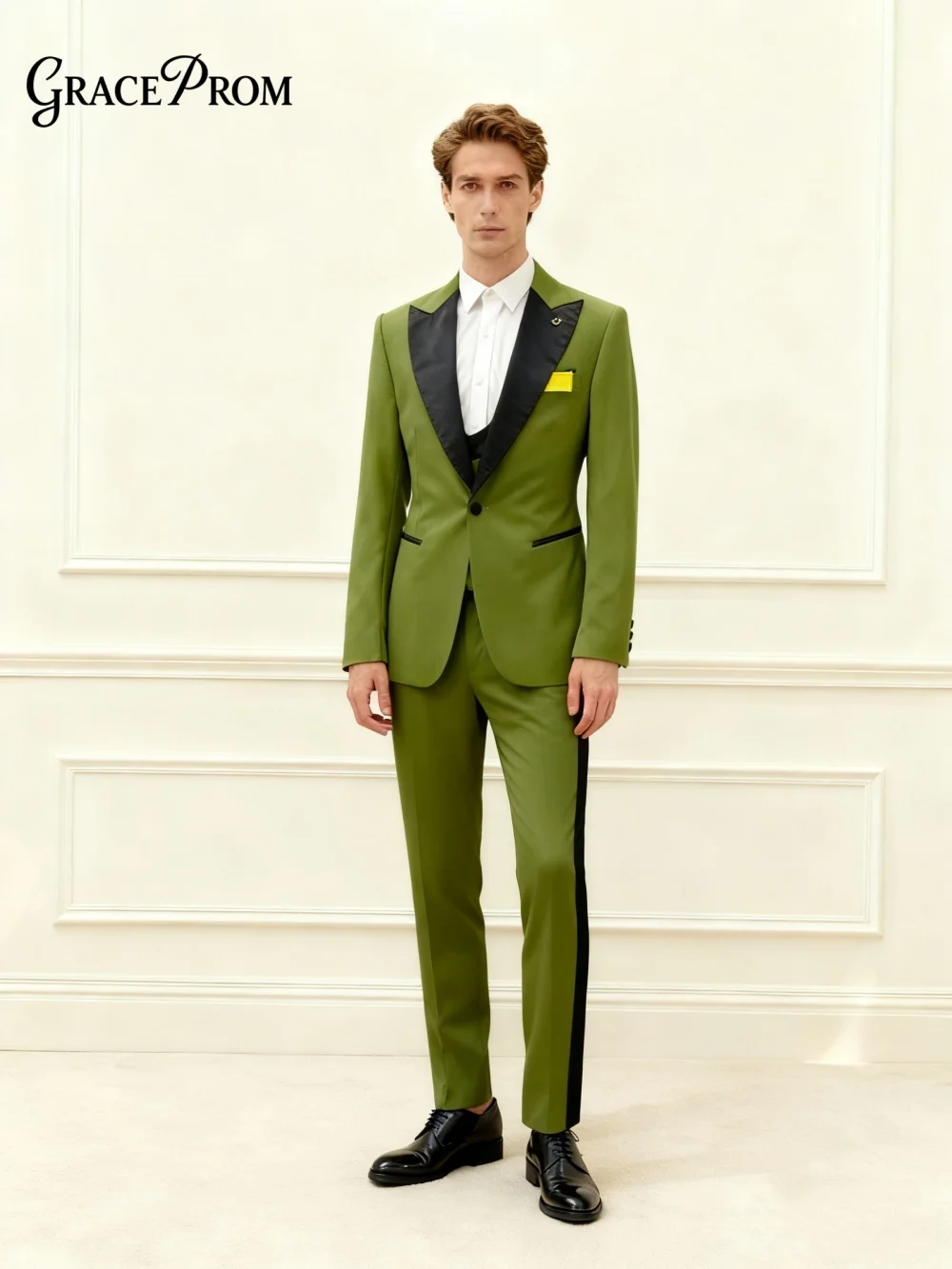 

Formal Men's Suit Set For Wedding Dress Classic Autumn Winter Suit Jacket Pants For Business Men Groomsmen Office Suit Set