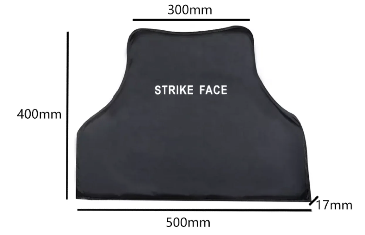 2 Pieces Front And Back 1 Pair BulletProof Plate NIJ Level IIIA 3A PE Soft Body Protection Tactical Ballistic Side Panel