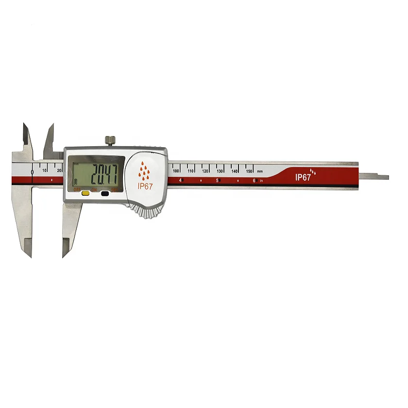 High Precision IP67 Stainless Steel Digital Calipers 0-150mm Waterproof Oilproof Dustproof