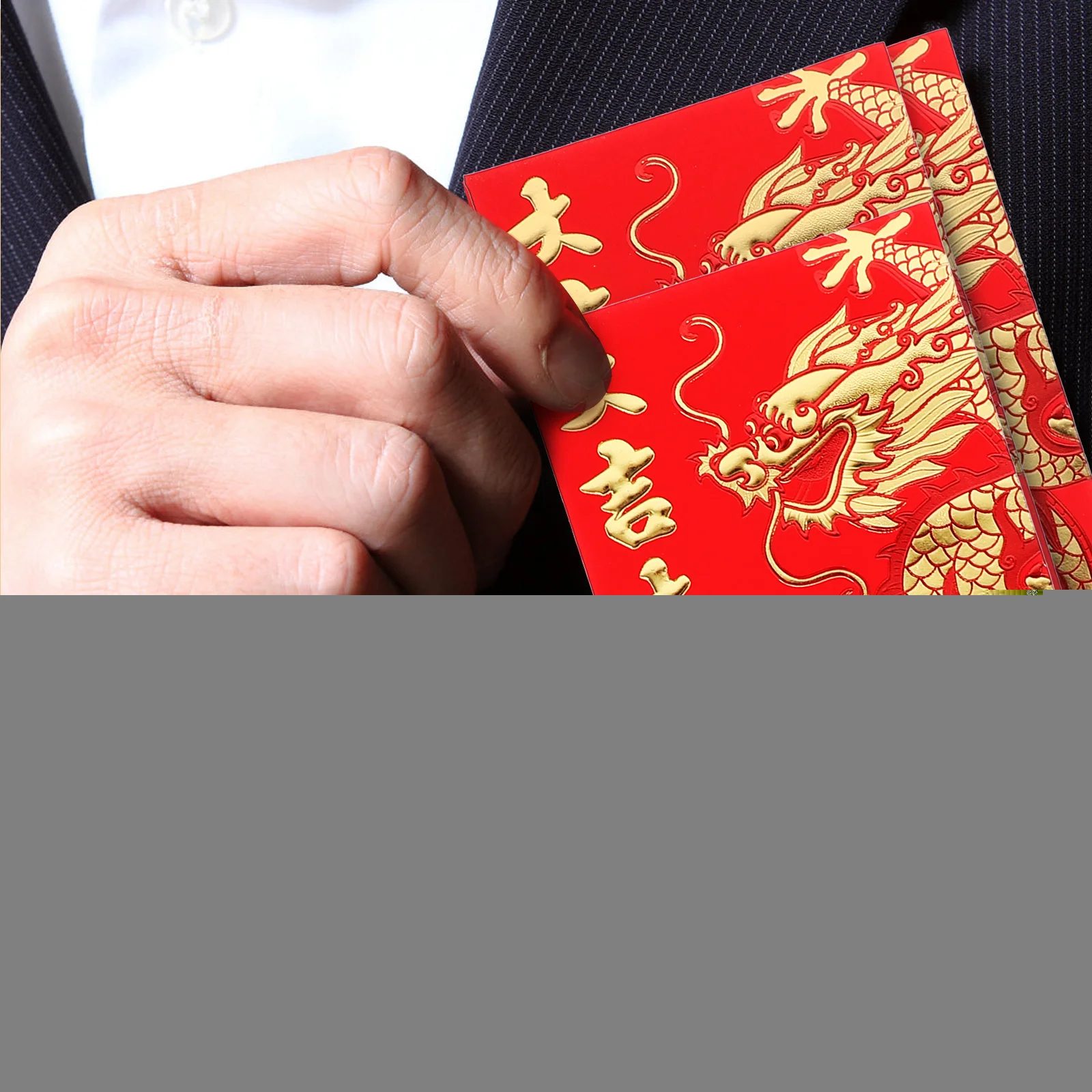 

60 Pcs Red Envelope Bags Paper Lunar New Year Gift Decorative Envelopes Spring Festival Money Packets Chinese Style