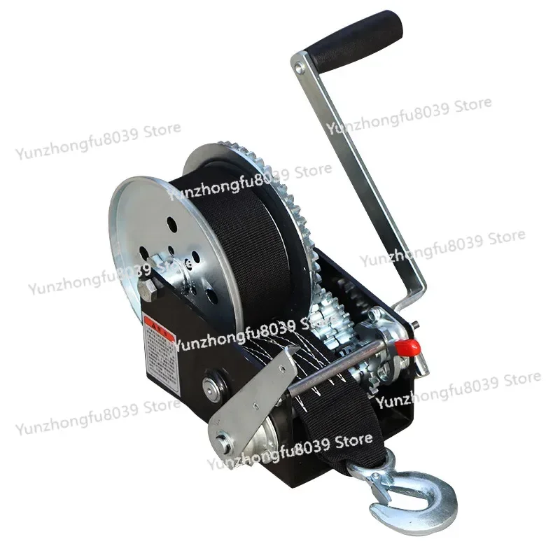 

2500 Lb Two-Way Self-Locking Portable Hoist Heavy Duty Hand Winch