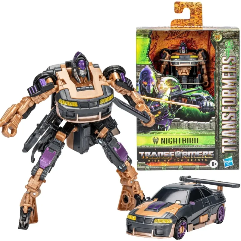 

Takara Tomy Hasbro Transformers Movie 7 Rise of The Beasts Deluxe Nightbird Action Figure Collection Collectible Ornament Toys