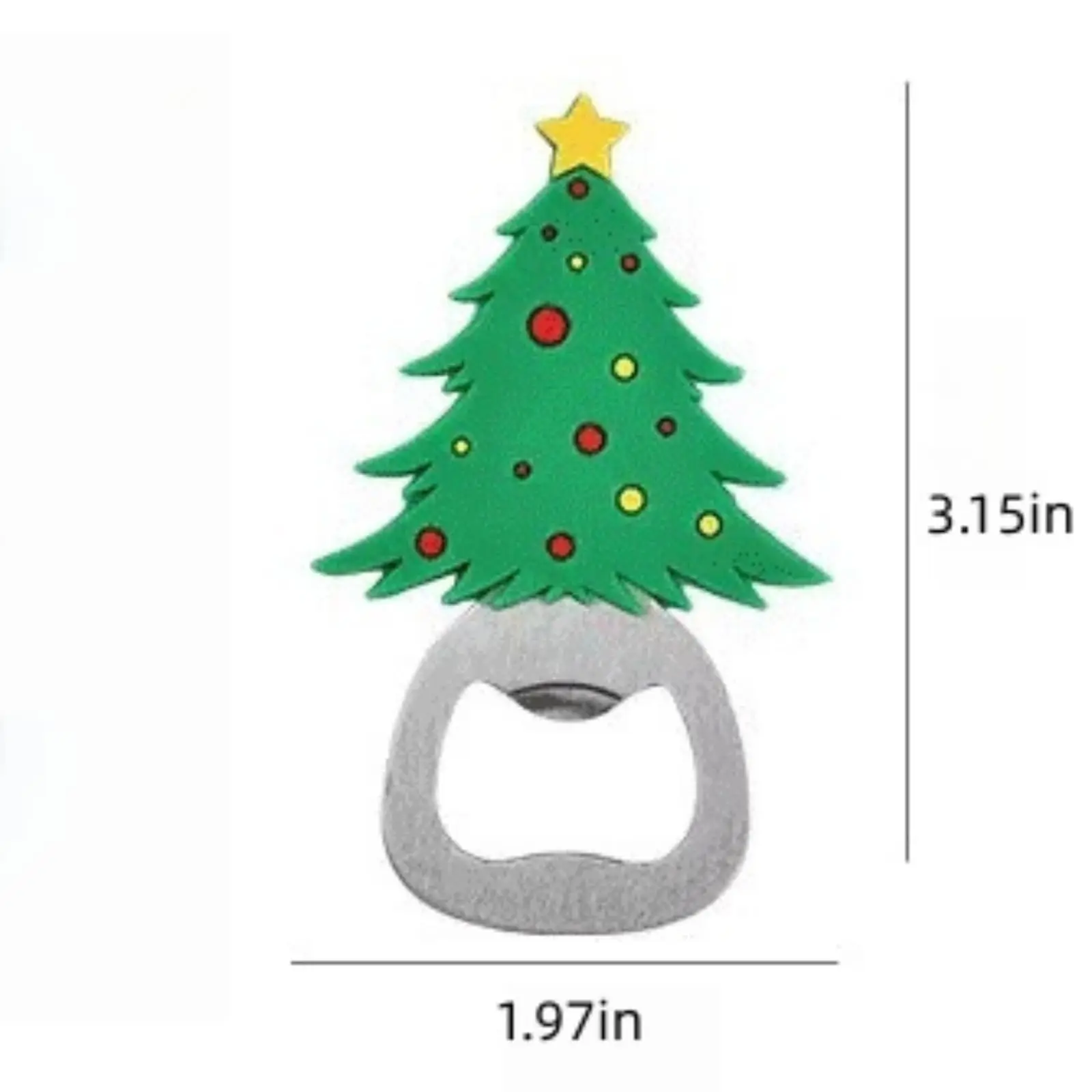 4 قطعة فتاحات زجاجات عيد الميلاد ، فتاحة زجاجات البيرة ثلج شجرة عيد الميلاد سانتا كلوز فتاحات الزجاجات ، المحمولة للحزب #6
