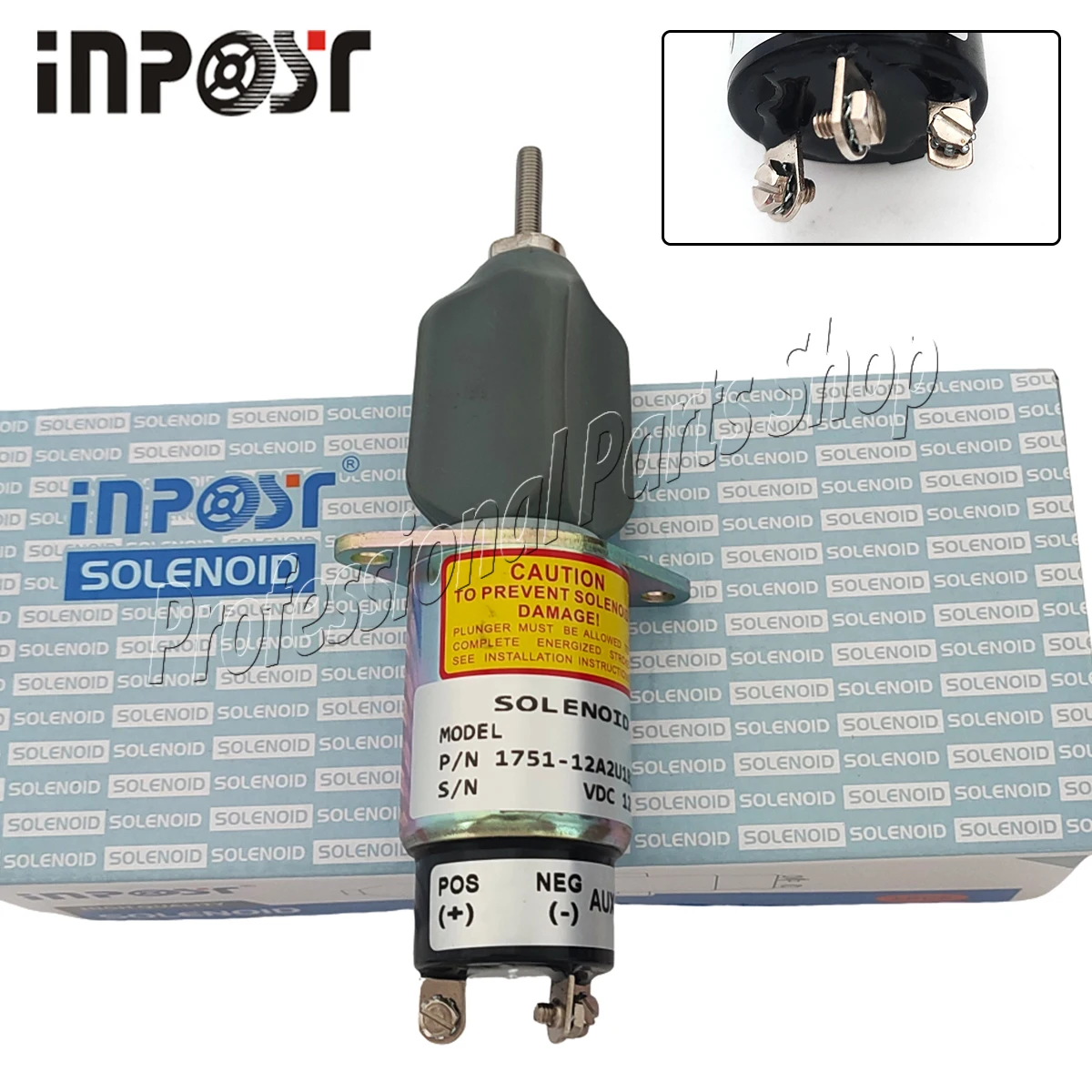 

12V 1751-12A2U1B1S1A For Engine Shutoff Solenoid (3 terminals)