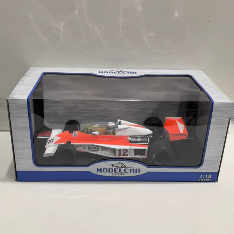 MCG 1/18 Scale M23 #12 1976 Car Model Alloy Static Collection Decorated Holiday Toy