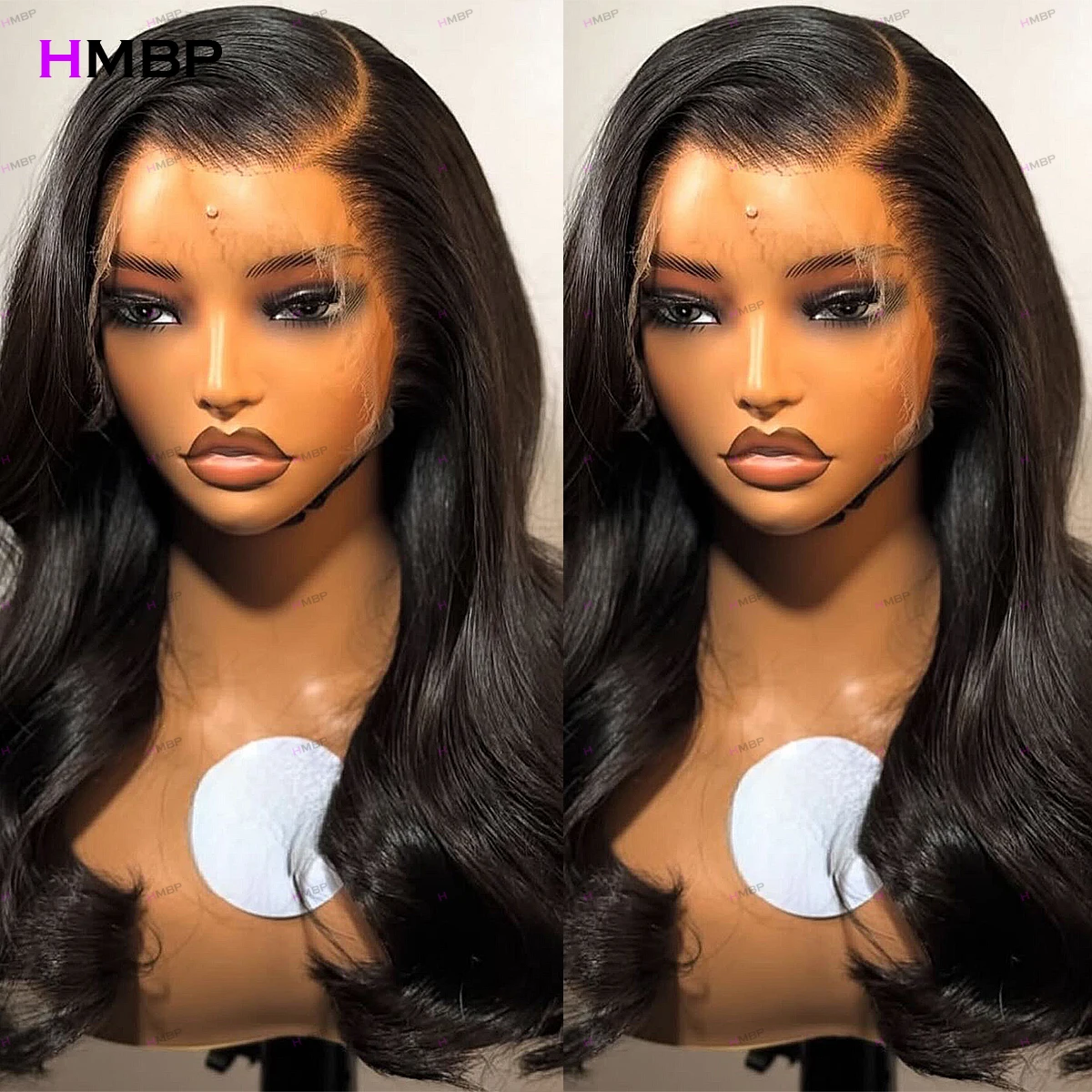 

450 Density Body Wave Glueless Lace Frontal Wigs Human Hair Wear And Go 360 HD Lace Frontal Wig Preplucked 4X4 Closure Wigs HMBP