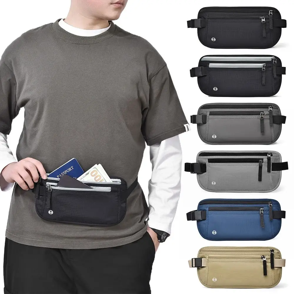 

Security RFID Passport Bag Multicolor Phone Pouch Waist Pack Personal Wallet Certificate Bag Bussiness Trip