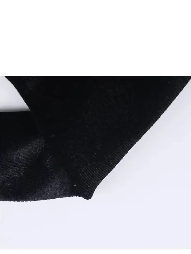 Hh mulher primavera elegante novo sexy sem costas sem mangas dobras rendas decoração vestido de veludo moda feminina halter pescoço vestido de banquete