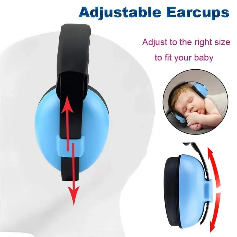 Baby Headphones Baby Noise Cancelling Headphones Kids Ear Defenders Child Earmuff Baby Ear Protection for Ages 0-24 Months