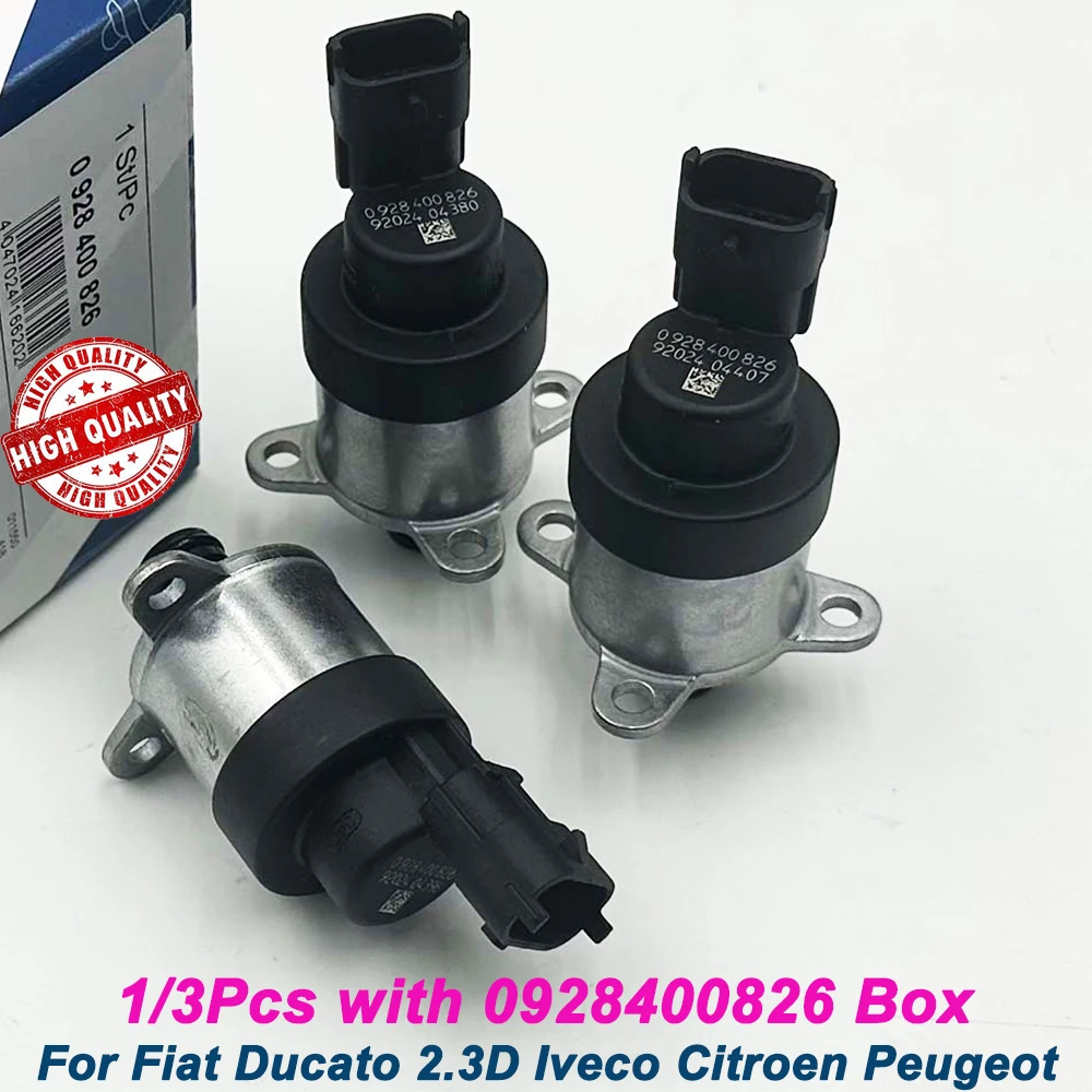 New 1/3Pcs 0928400826 Fuel Pump Pressure Regulator Control Metering Solenoid Unit For Iveco Daily Jeep 928400826 71772310