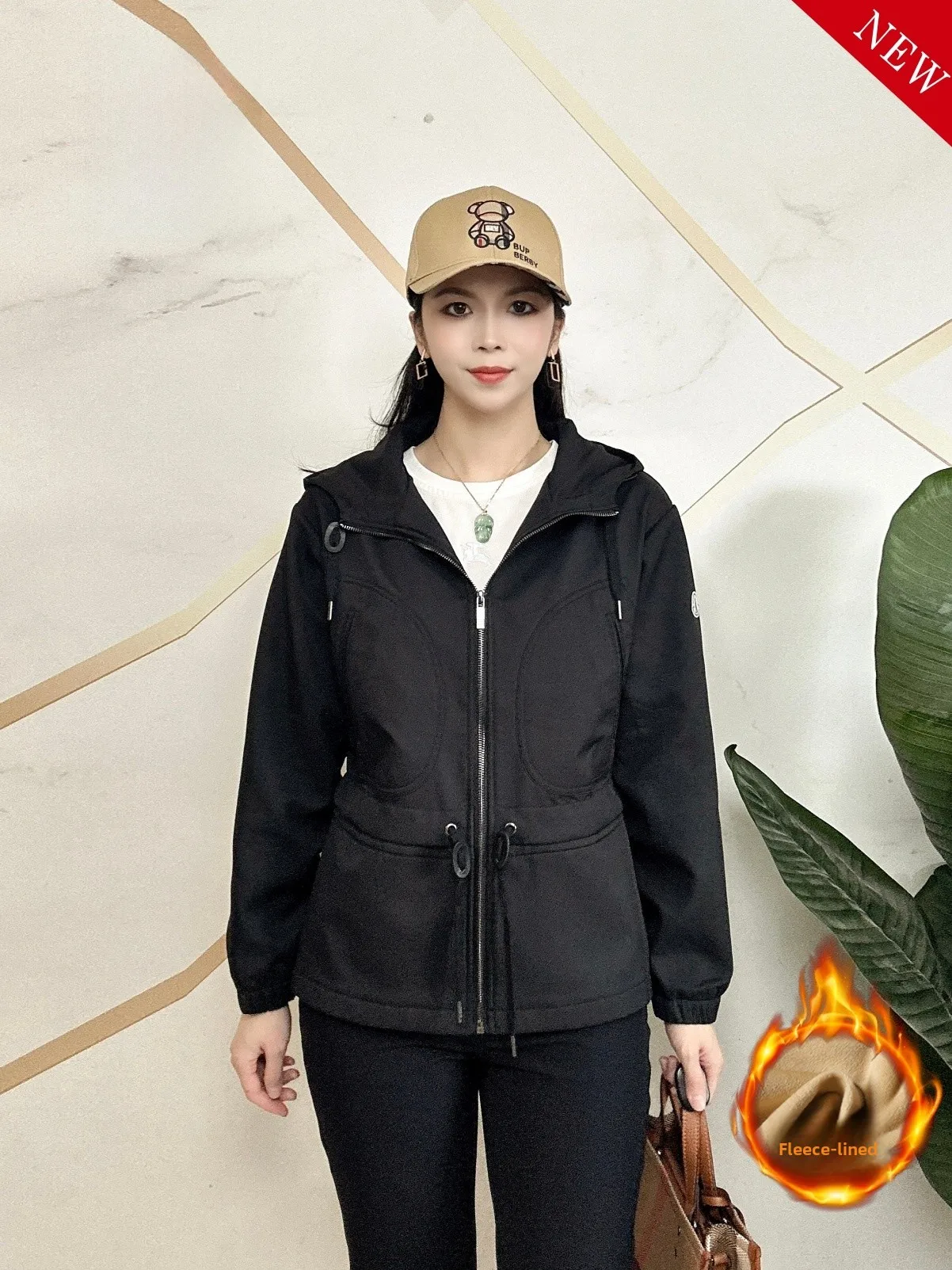 

Winter New Women's Casual Oversized Loose Large Size Anti-Aging Fleece Jacket Warm Fashionable Hooded Windbreaker Coat