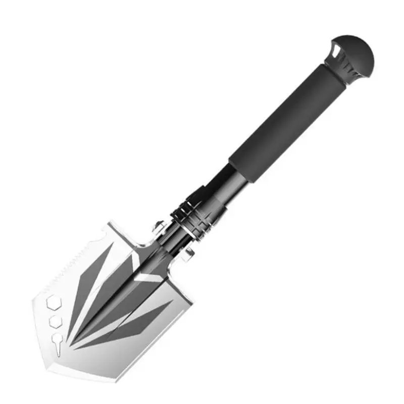 Survival Shovel Folding Tactical Shovel Portable Camping Multitool with Saw, Knife for Backpacking, Hiking, Car Emergency