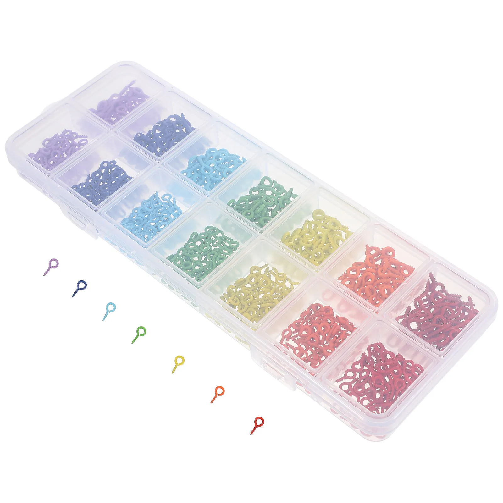 المسمار العين دبوس معدني صغير ملون DIY بها بنفسك الحرف اليدوية صنع المجوهرات قلادة سوار أقراط مشاريع عيون المسمار الصغيرة ،