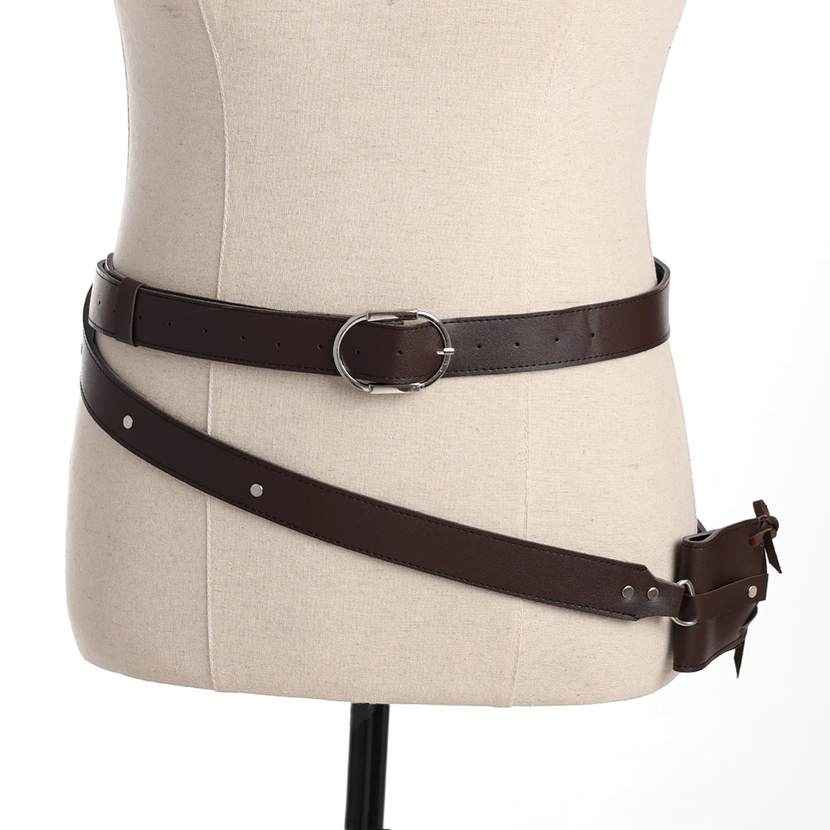 ยุคกลางเข็มขัดเอวดาบผู้ถือผู้ชาย Steampunk สายคล้องคอโจรสลัดไวกิ้งอัศวินคอสเพลย์เครื่องแต่งกายอุปกรณ์เสริม