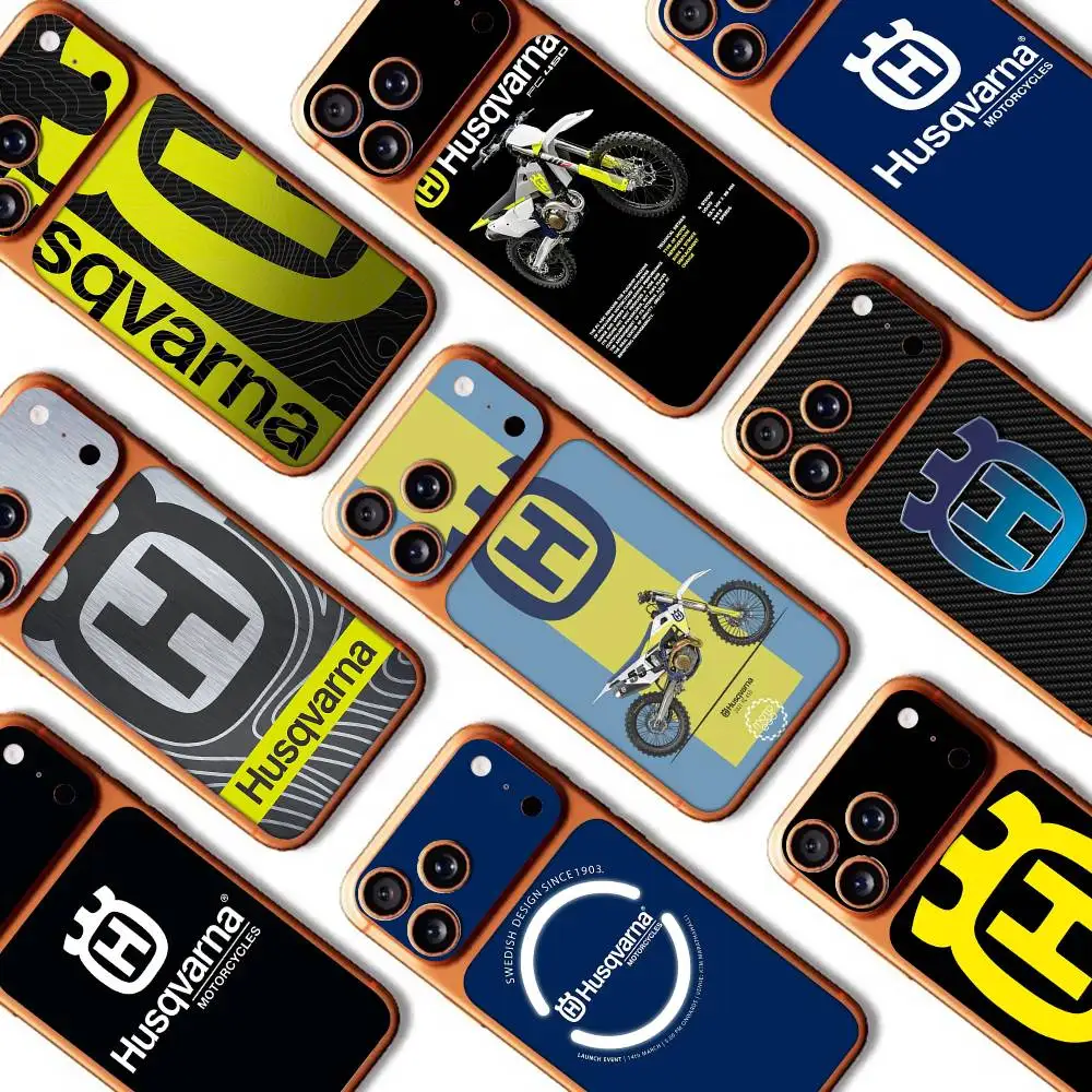 H-Husqvarnas Logo Skin Wrap Decal Sticker Protective Back For IPhone 17 Pro 17 Pro Max