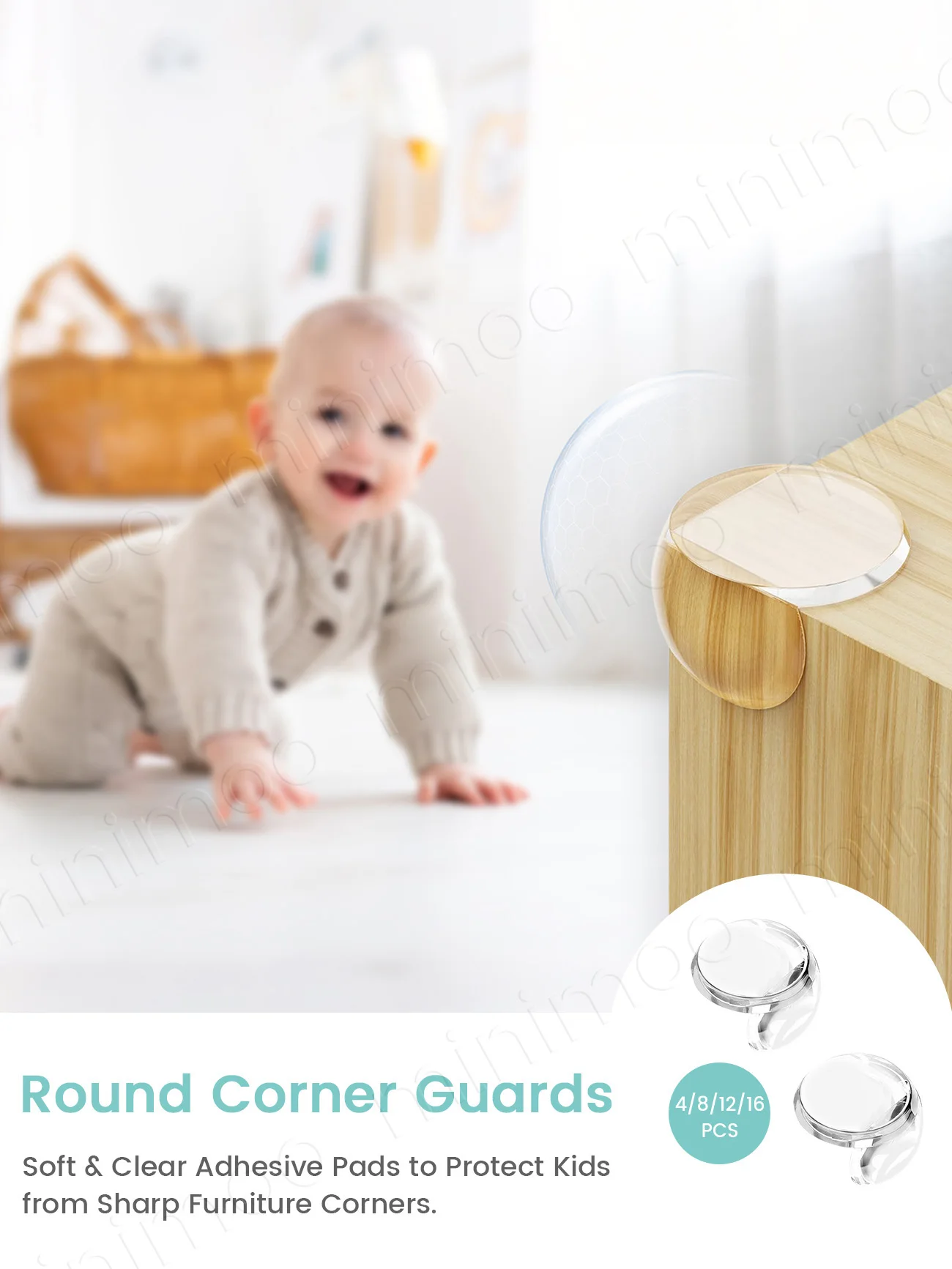 

Набор из 4/8/12/16 силиконовых защитных накладок для углов стола, защита от ударов для детей