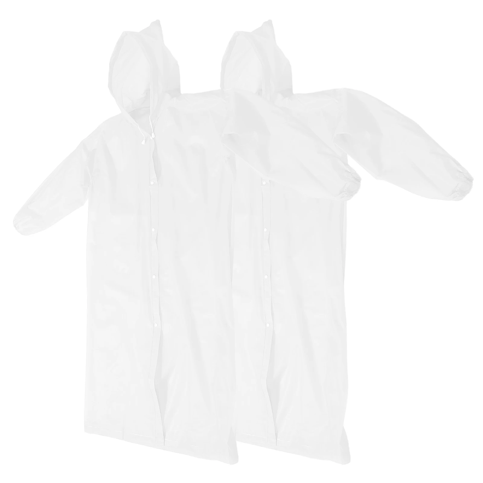 

2 Pcs Raincoat Adult Waterproof Ponchos Protection Heavy Duty Hiking Jackets Camouflage Eva Emergency Miss Reusable Raincoats