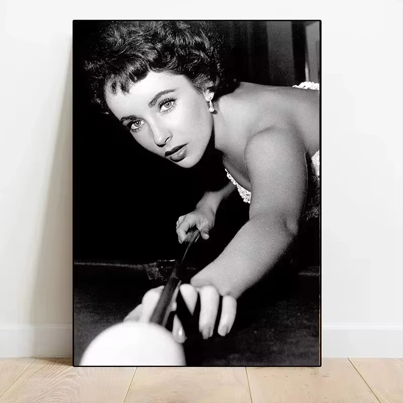 Elizabeth Taylor Sharon Tate Lucille Ball Vintage Attractive Female Poster Canvas Printing Wall Art Picture for Room Home Decor