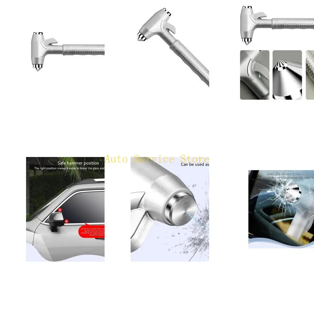 

462A Аварийный автомобильный инструмент с резаком для ремней безопасности для безопасного быстрого выхода и быстрого выхода