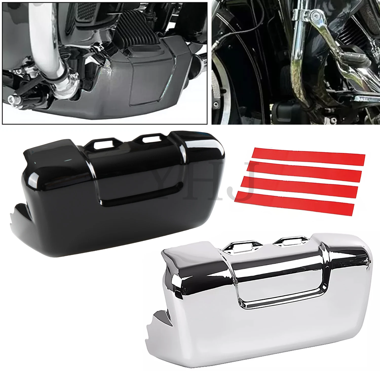 

Крышка водяного насоса мотоцикла, черный/хромированный для Harley Electra Street Glide Road King FLHT Limited FLTRK Special FLTRXS/ST 2017-Up